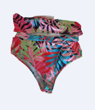 Maillot de bain bikini taille haute