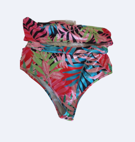 Maillot de bain bikini taille haute